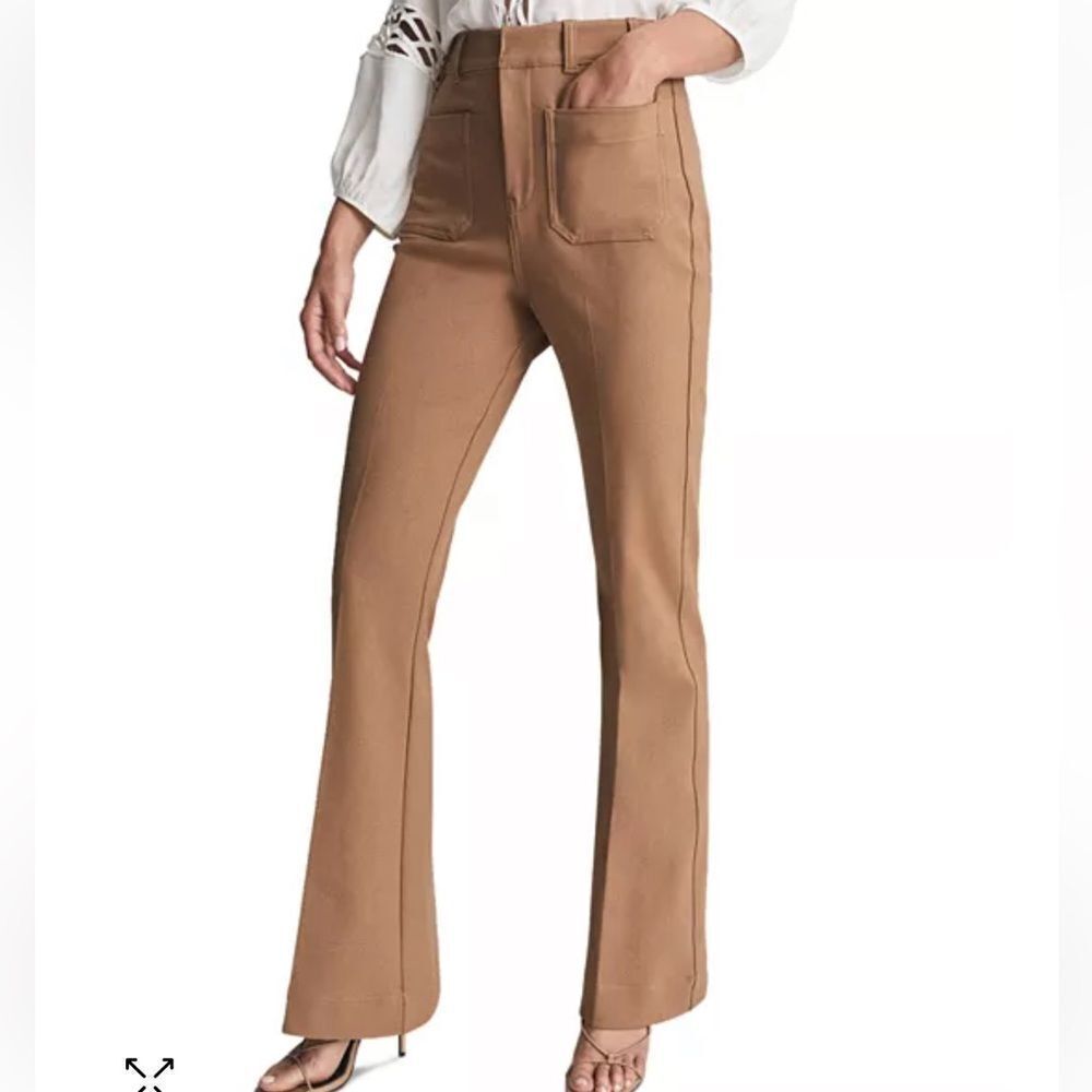 REISS Sian Skinny Flare Leg Pants